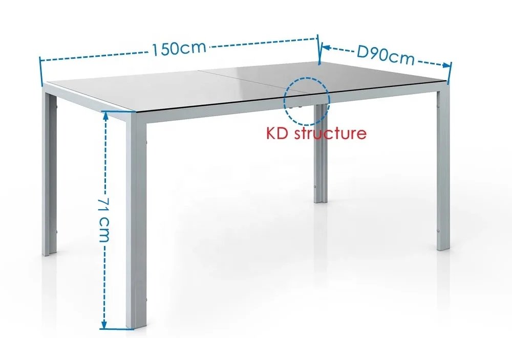 best seller outdoor sectional dining table and chair in Europe market