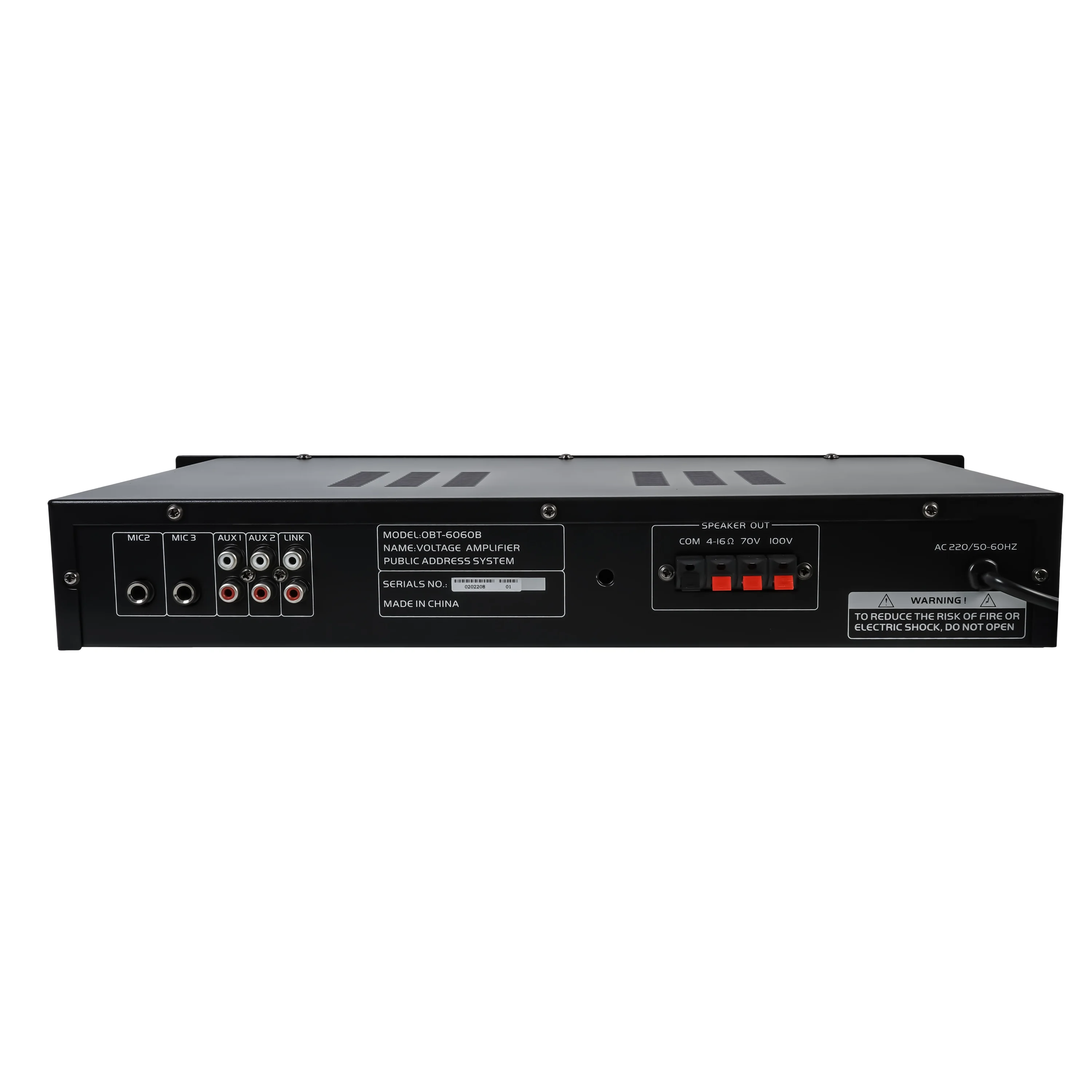 OBT-6060B High 1.5u High Grade Aluminum Plate Power Amplifier 60w High Power Public Broadcasting System Power Amplifier