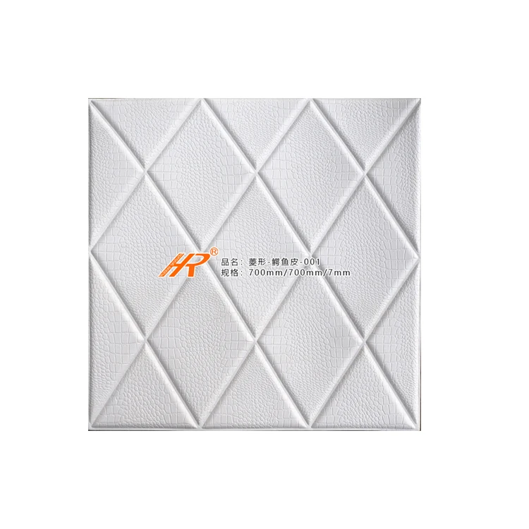 Alligator skin celling pattern professional interior xpe foam  wallpaper 3D brick wall stickers