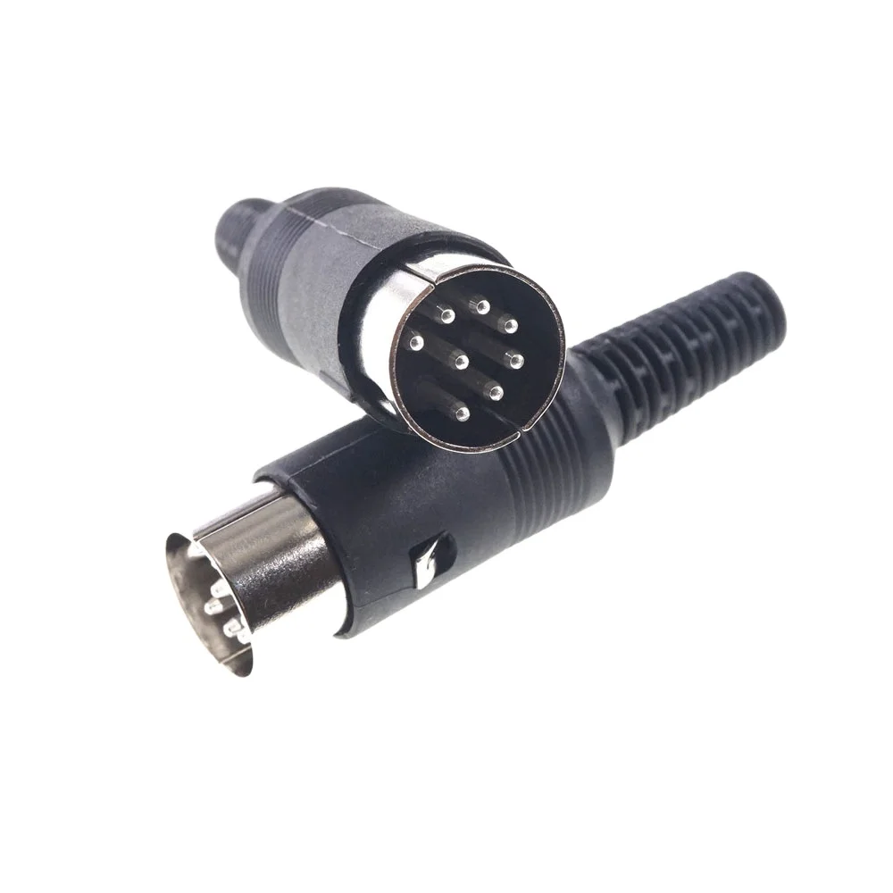 262 градусов 8 контактный DIN штекеру для жатки Проволочный припой вверх круговой двухтактный разъем питания, котор подвергли механической обработке контакты кабеля крепление