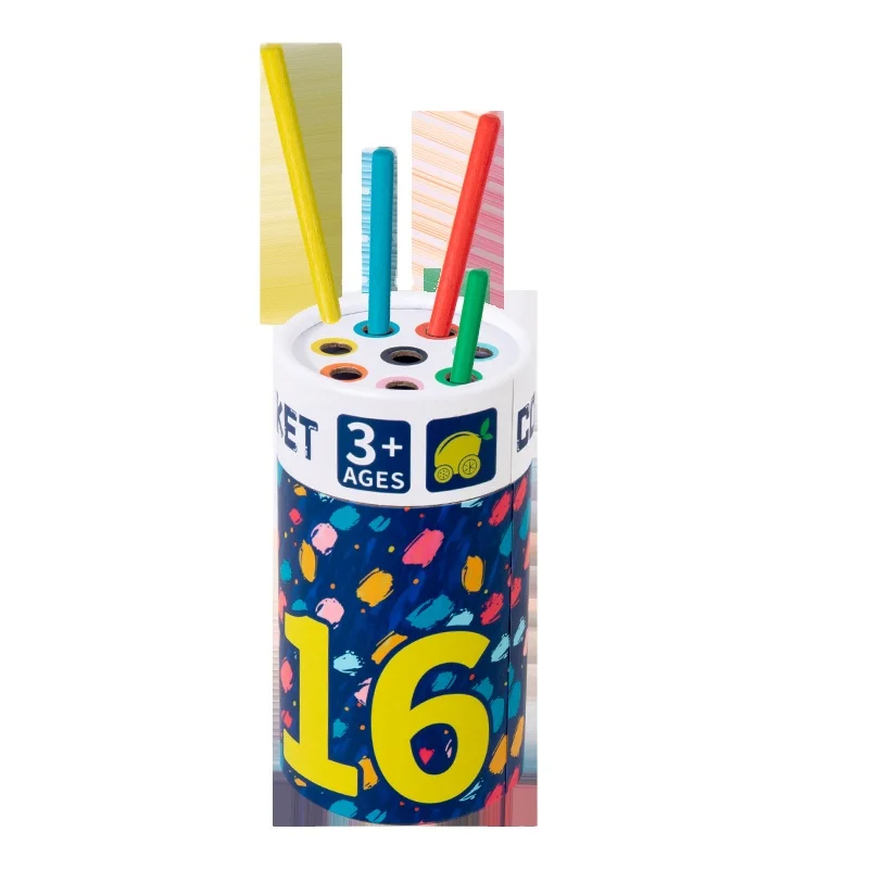 Factory Price New Arrival color sorting bucket toy wooden color cognitive toy montessori educational toys kids