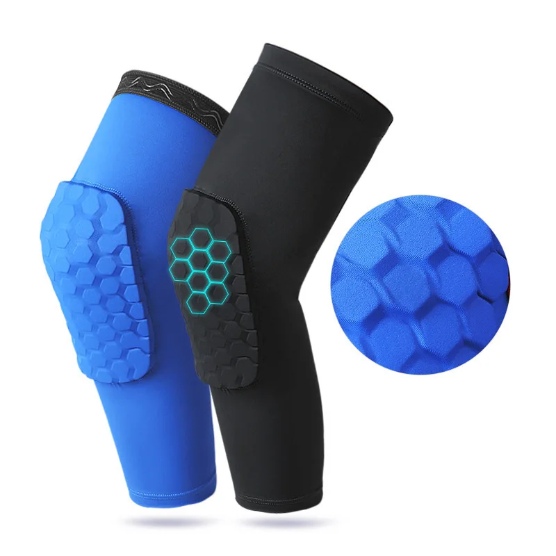 Honeycomb Sport Safety Basketball Sports Kneepad Padded Knee Brace Compression Knee Sleeve Protector Knee Pads#FWHX011