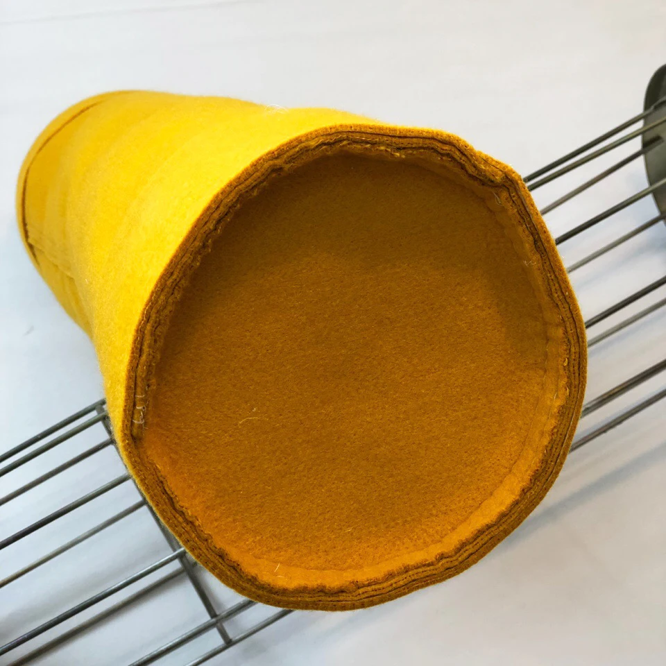 hot sale dust collect filter bag with ptfe coating bolsa de filtro de fieltro antiestatico p84