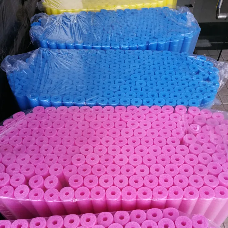 Custom hollow solid sturdy durable floating swimming pool foam tube noodles