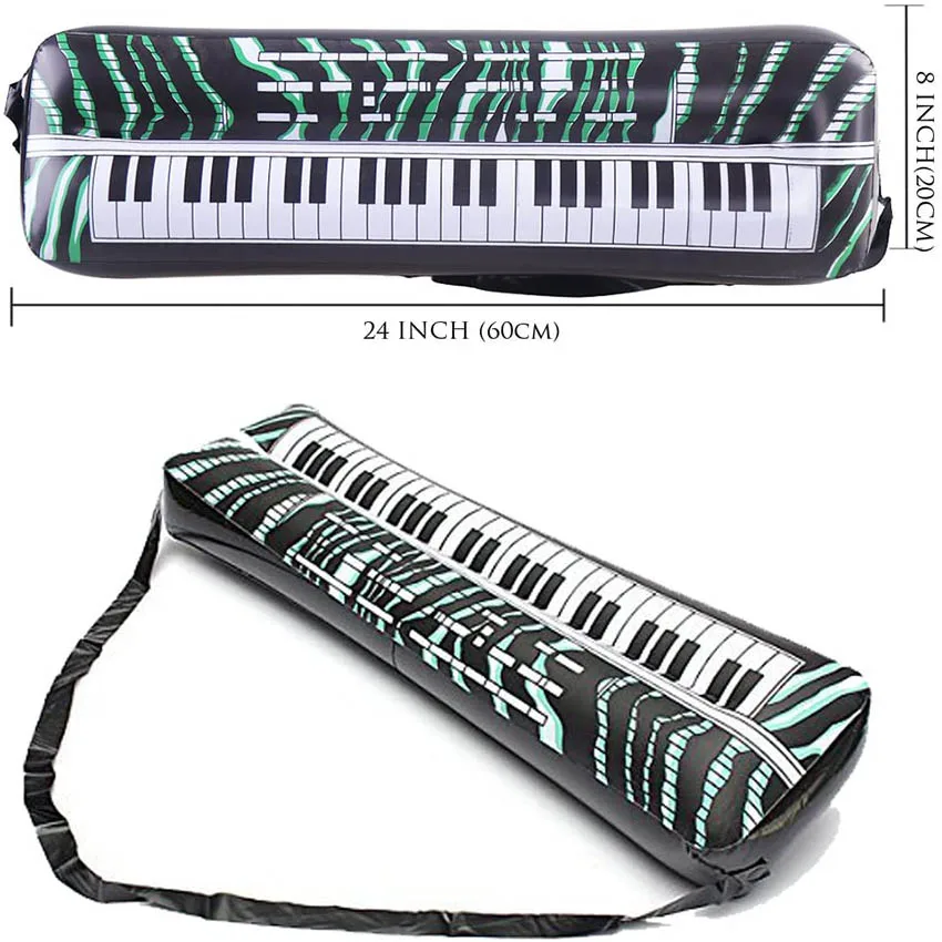 2023 Inflatable Guitar Music Birthday Toy Party Promotion Gift Props Microphones Saxophone Keyboard Piano Inflatable Guitar