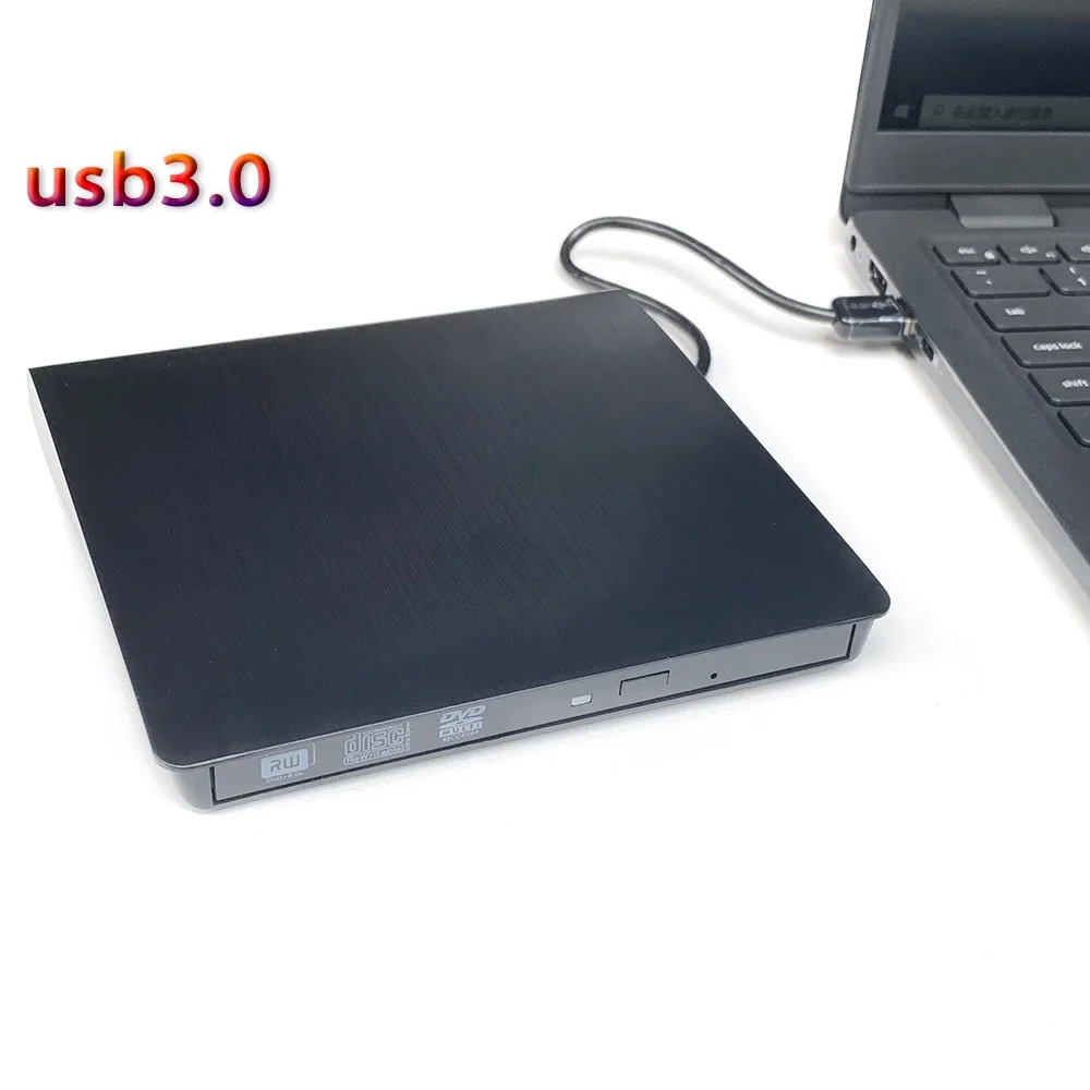 OEM 12 7 мм Внешний DVD RW оптический привод горелка Высокоскоростная передача данных USB 3 0 DVD-RW совместим с ПК Настольный