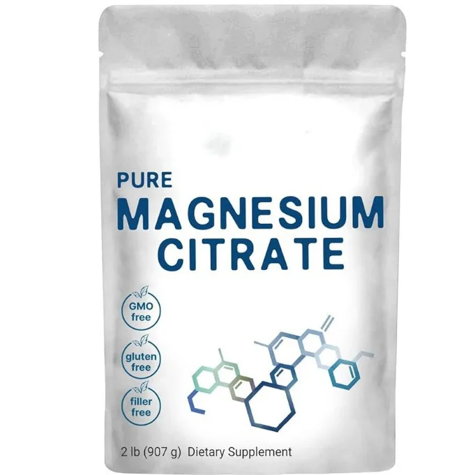 Customized Nutritional powder Supplements anti stress support promotes relaxed fellings Magnesium citrate powder supplement