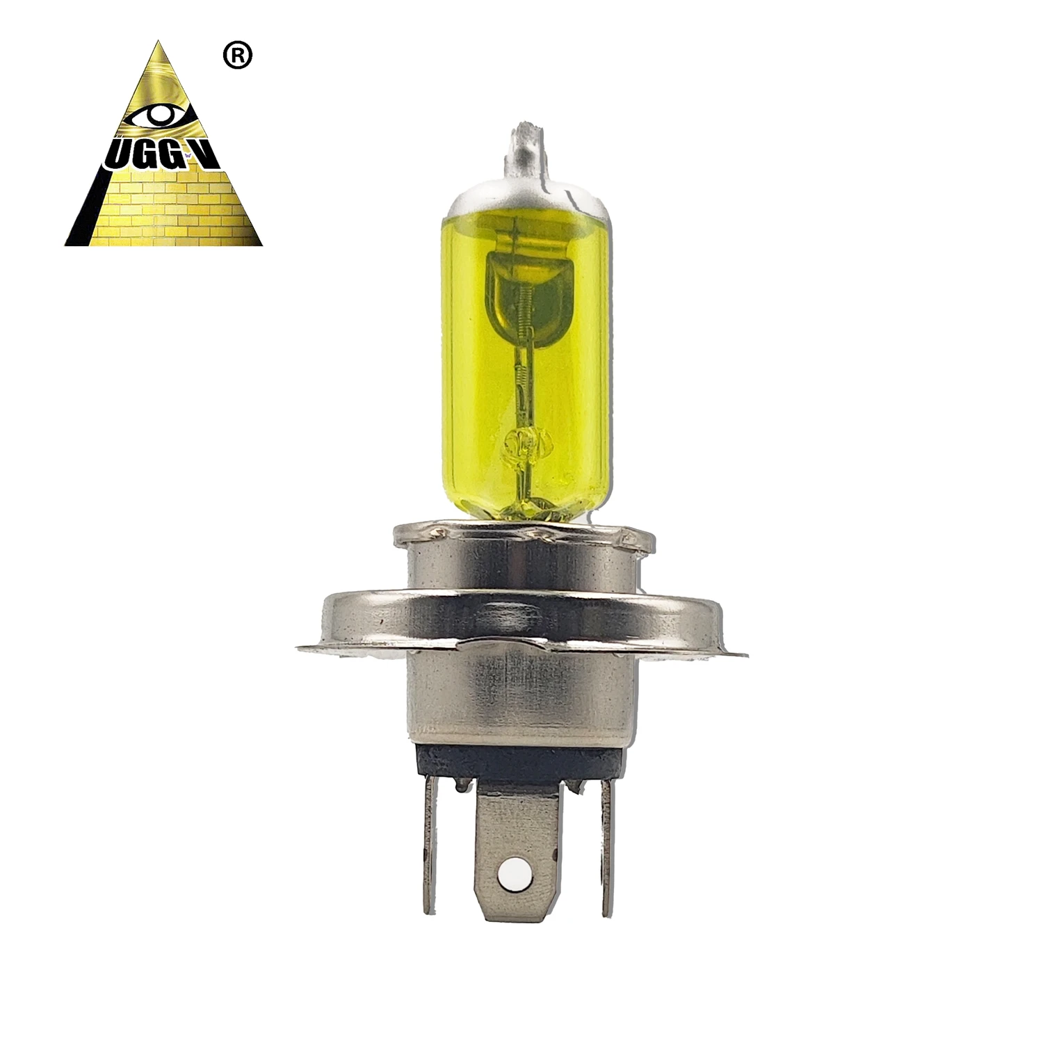 UGGV High Quality Auto Halogen Bulb H4 12V 55W Yellow Color with CE for Light Application Available in 60W and 100W Wattage