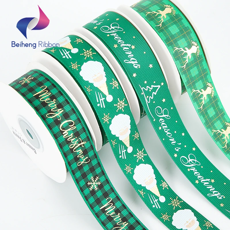 Top Quality Washable Custom Printed Wholesale Grosgrain Alphabet Printing Ribbons