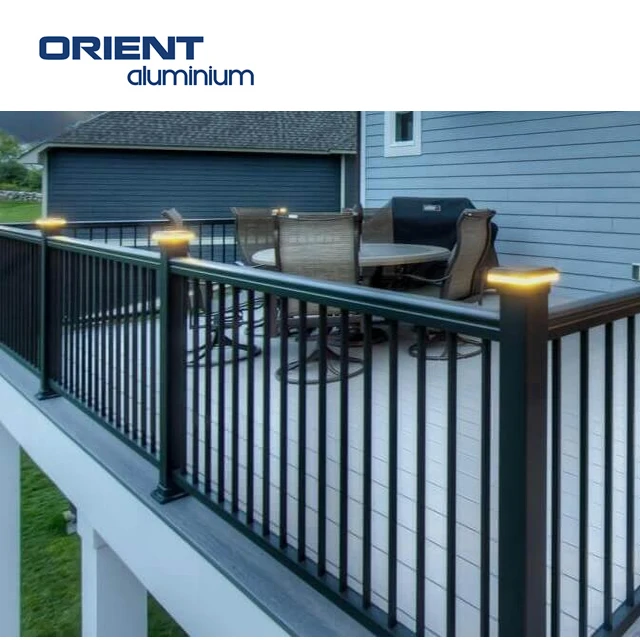 Aluminium Balustrade For Railing Systems Good Quality Best Selling Aluminium Railing  For Balcony and Stairs