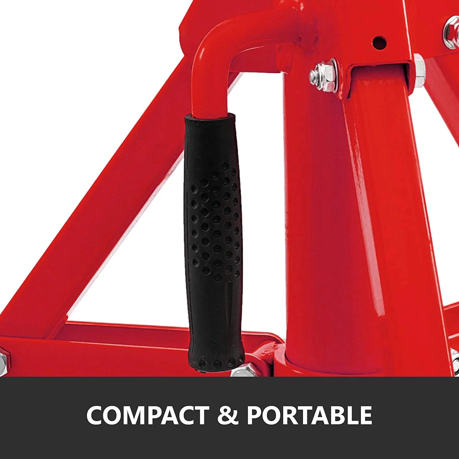 Adjustable 1.5Ton Pipe Jack Stand Pipe Supporting Stand with Transfer V-Head and Folding Legs