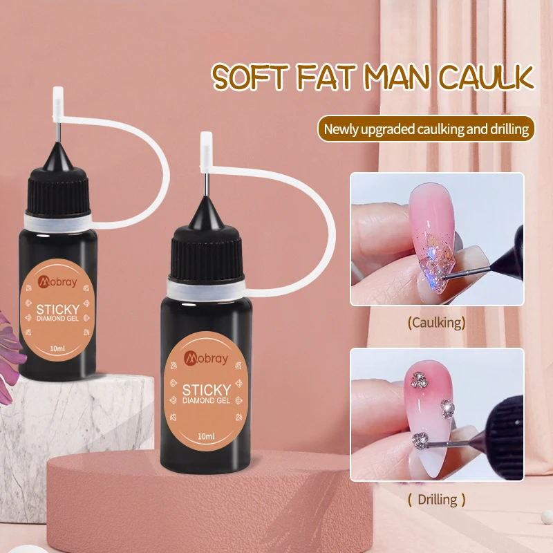 Factory Outlet Rhinestones Gel Glue Diamond Glue Uv Gel Polish 10ml