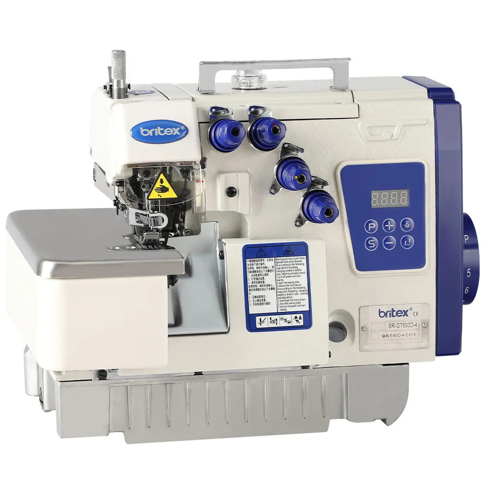 manufacturer Britex BR-GT890D direct drive 4 5 thread overlock sewing machine and overlock price