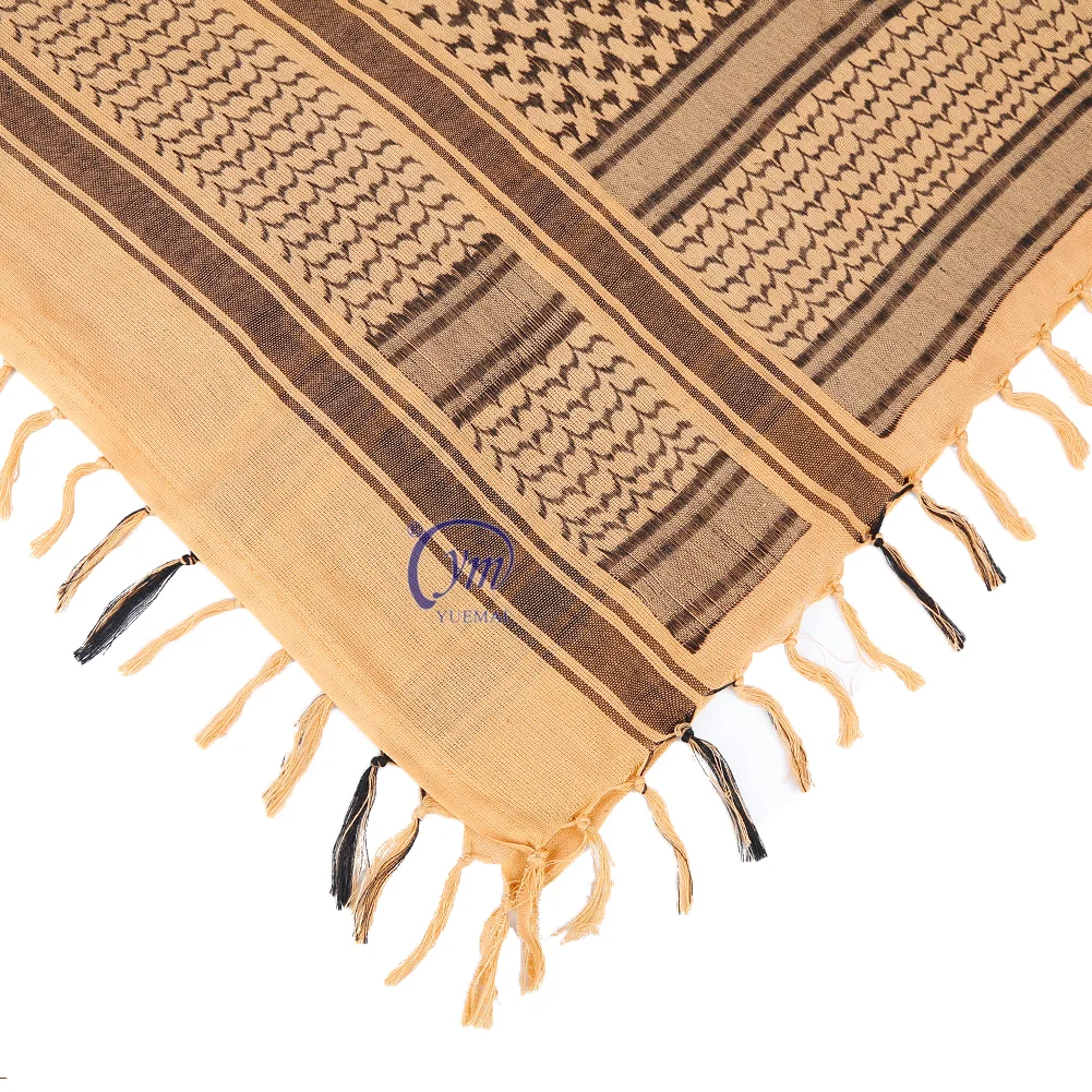 100% Cotton Windproof Military Shemagh Tactical Desert Keffiyeh Scarf Wrap