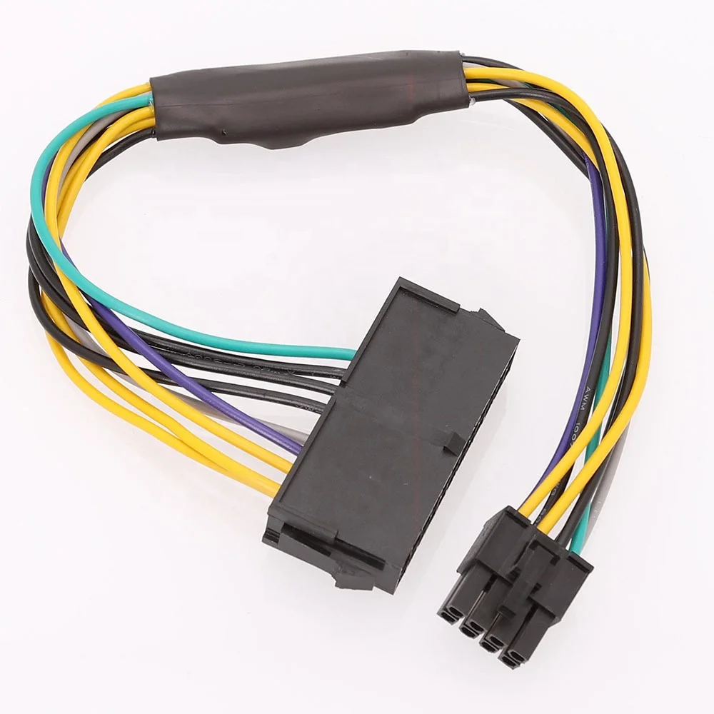 ATX 24P to 8P Power Supply Adapter Cable 24Pin to 8Pin converter cable for Dell Optiplex 3020 7020 9020 Motherboard