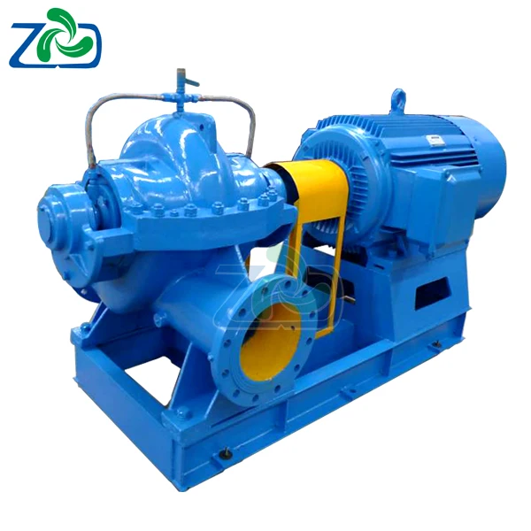 High volume low pressure large diameter horizontal split casing centrifugal electric water pumps irrigation 1000 m3/h