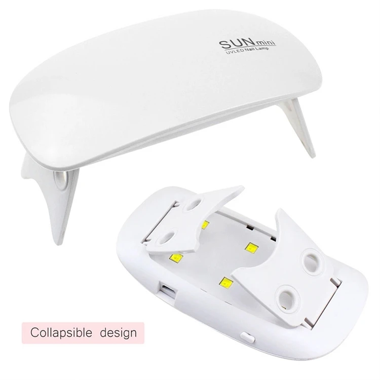 New 6w Sun Mini Usb Nail Polish Dryer Cordless Phototherapy Portable Curing Nail Polish Light Uv Led Nail Lamp