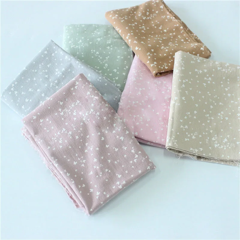 Хлопковая двойная марлевая ткань с цветочным принтом, дышащая ткань из чистого хлопка и крепа, ткань «сделай сам» для квилтинга и шитья, одежда для сна, банные халаты