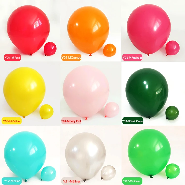 50 шт в наборе 18 дюймов стандартный воздушные шары с гелием globos День Рождения Декор Гигантский шар для воздушных шаров цепи Свадебный Блестящий