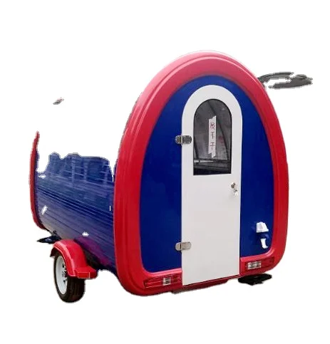 Mobile Cart Customized Ice Cream Truck Concession Crepe Aluminium Tipping Bus Van Churros Food Trailer