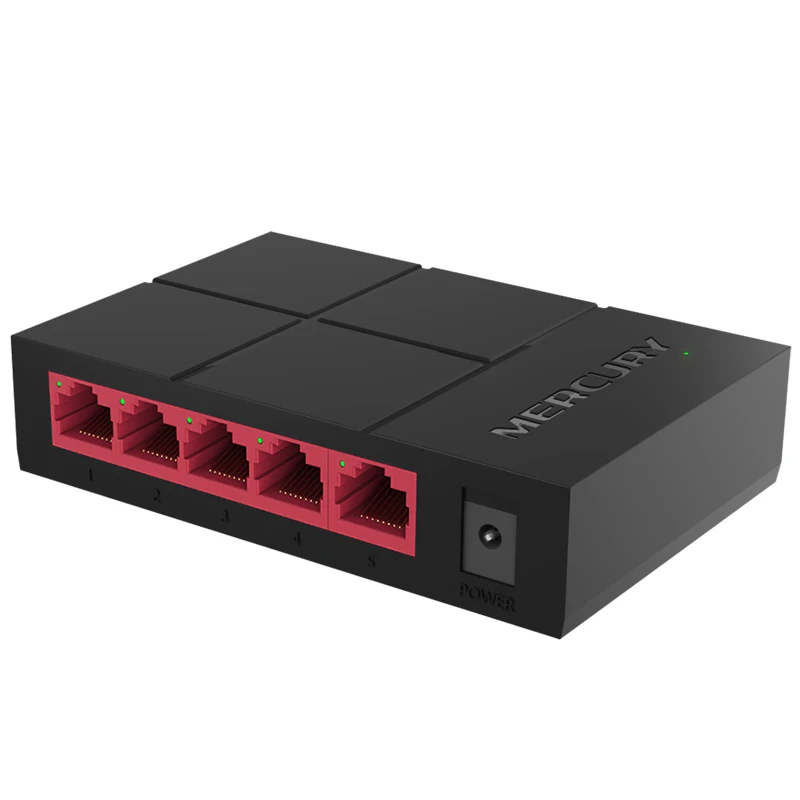 MERCURY SG105M 5 Port RJ45 Gigabit Switch 10/100/1000Mbps Network Switch Desktop Switch