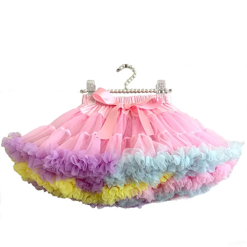 
Manufacturer Wholesale Summer Fluffy Skirt Chiffon Tutu Baby Pettiskirts 