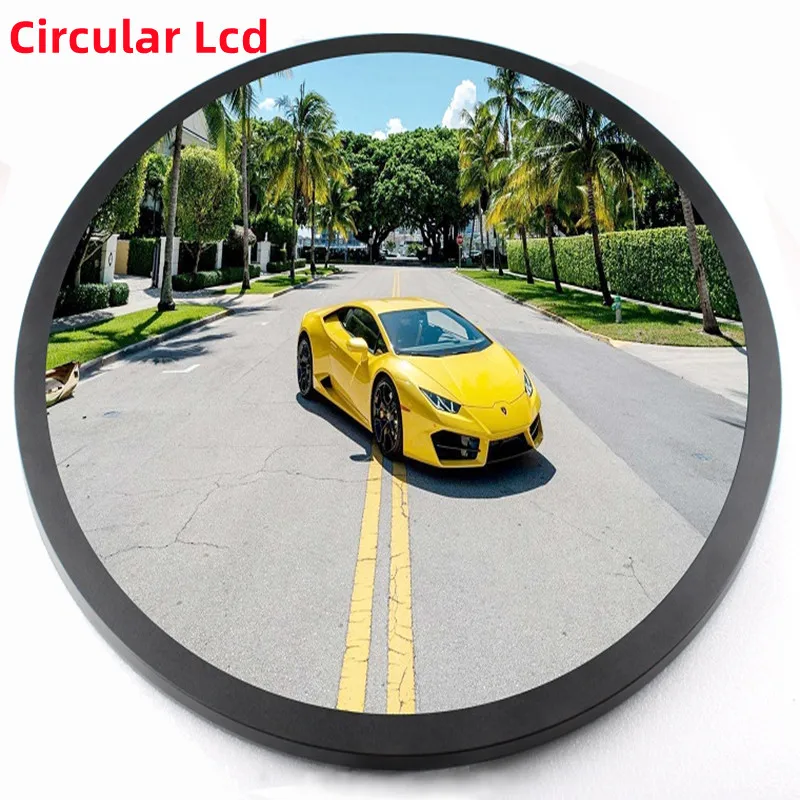 Custom Size Oem Circular Media Player Tft Ips Touch Lcd Screen Panel  Board Kits 2K 4K Android Circula Round Lcd Monitor Display