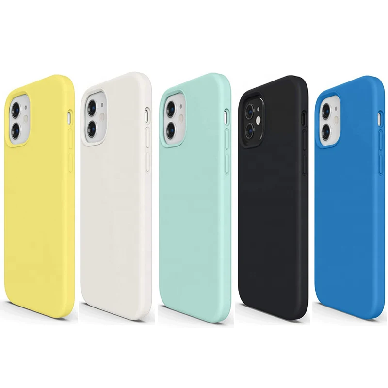 Противоударный чехол из жидкого силикона для мобильного телефона iPhone 13Mini ТПУ 13 Pro