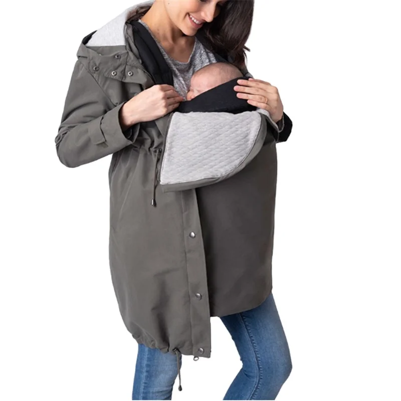3 in 1 Mid-Weight Maternity Parka Winter Coats for Ladies Pregnant Women Jacket Coat