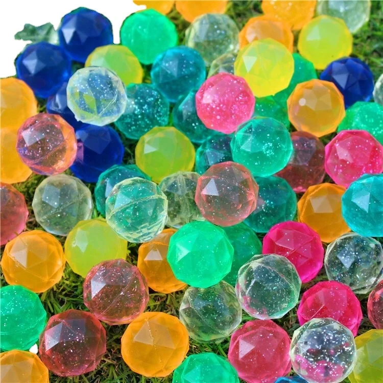 32 мм ромбовидный прыгающий мяч плавающий в воде Детский Эластичный резиновый детские игрушки-прыгалки