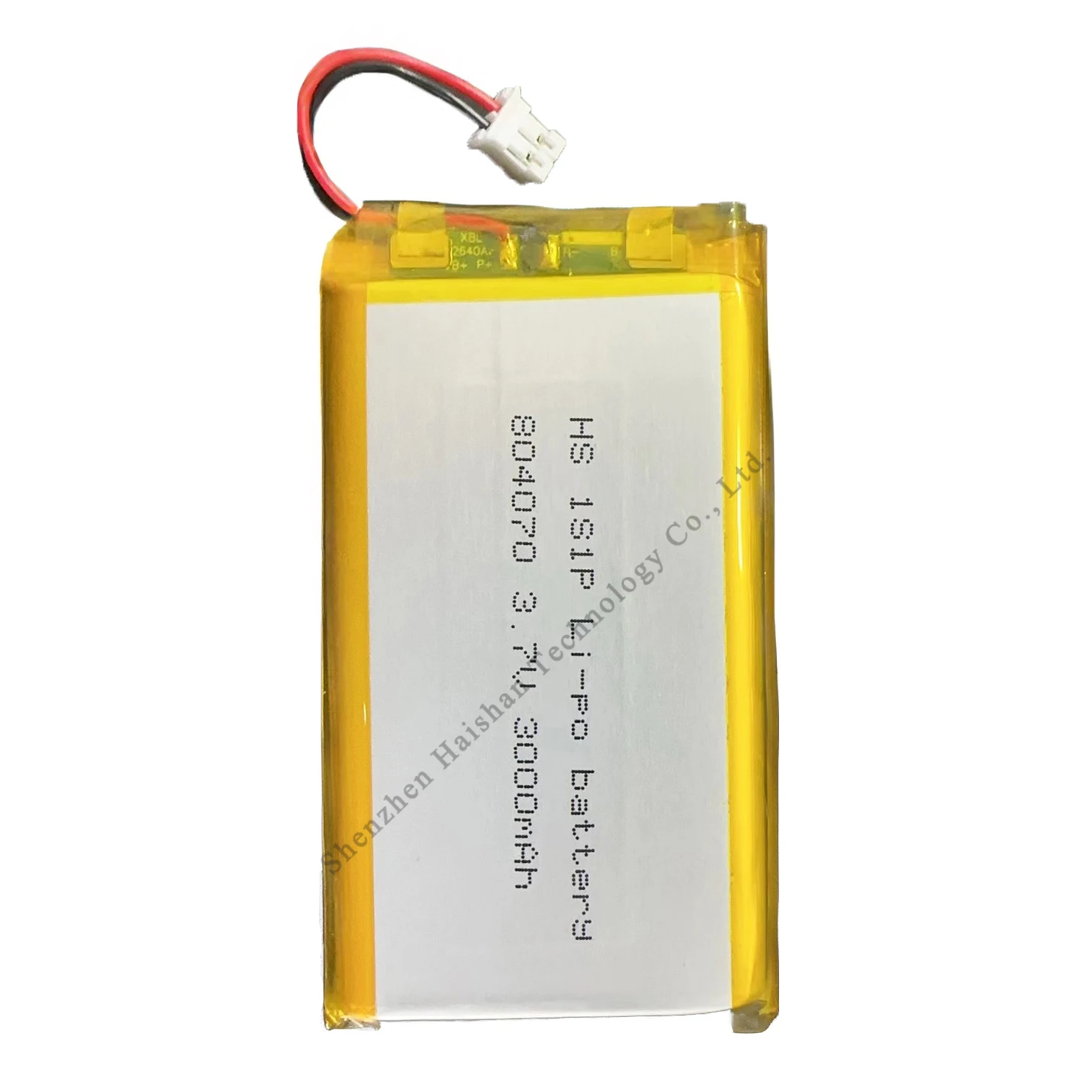 Customized 1S1P 3.7V 3000mAH 804070 Polymer Lithium Battery