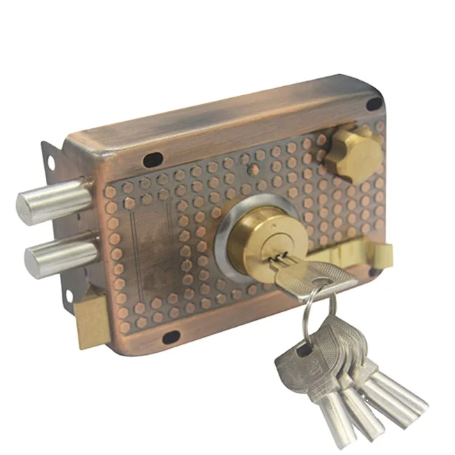 Mexico security door rim lock Door Lock Set High Security New Product Europe rim door lock