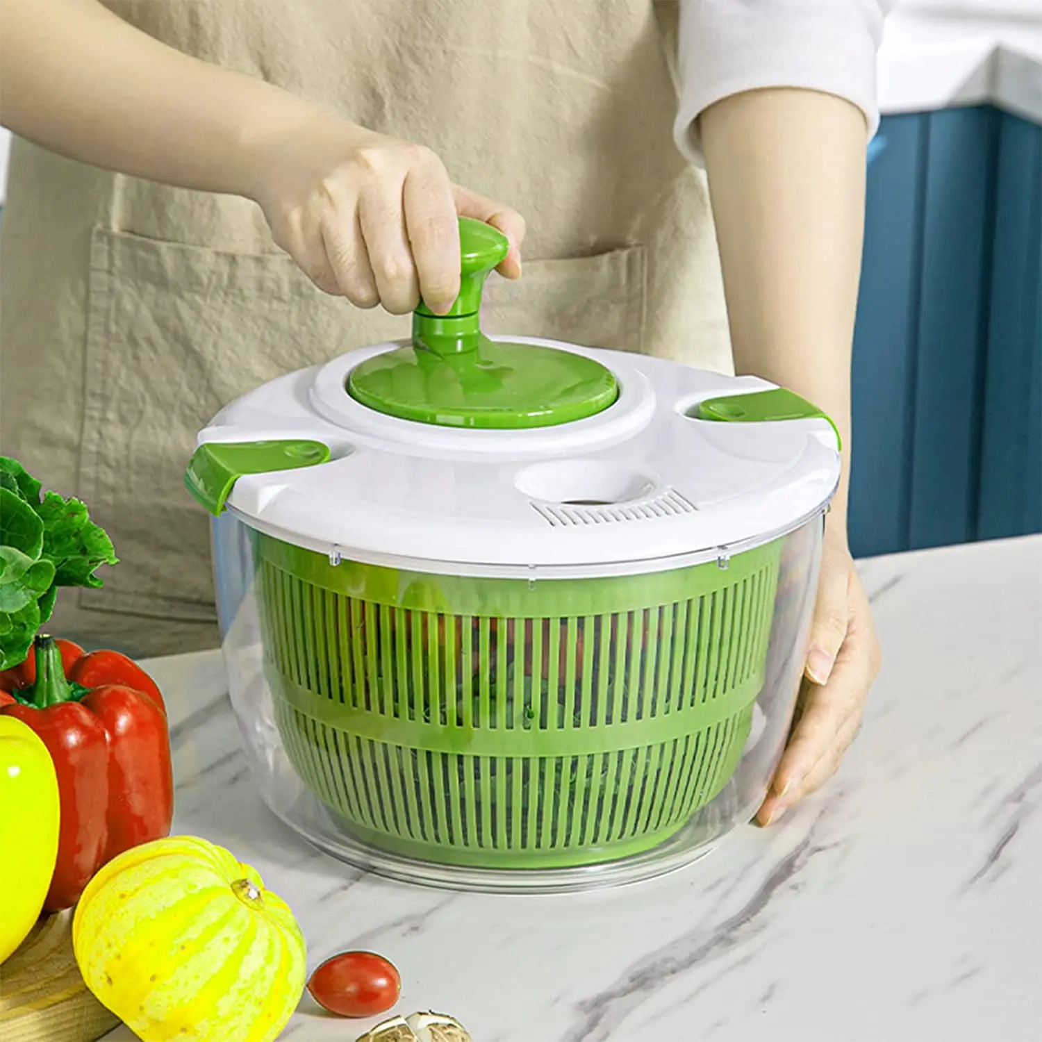 Fruit Purifier Vegetable Cleaner Device Washer Basket Dryer