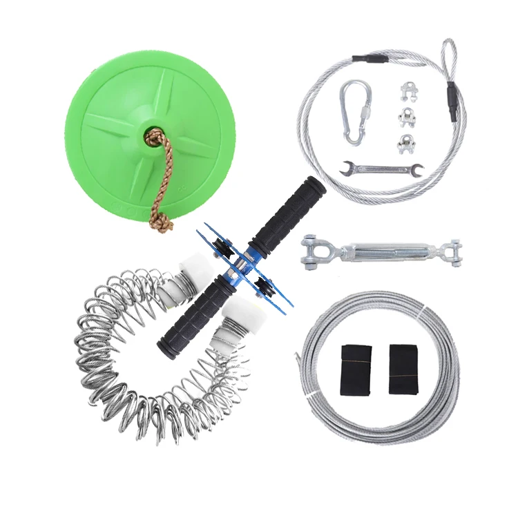 hot sale customize 40m  ziplines kits for backyards