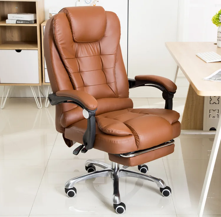 Adjustable boss reclines ergonomic swivel leather massage computer chair office luxury executive office chair leather