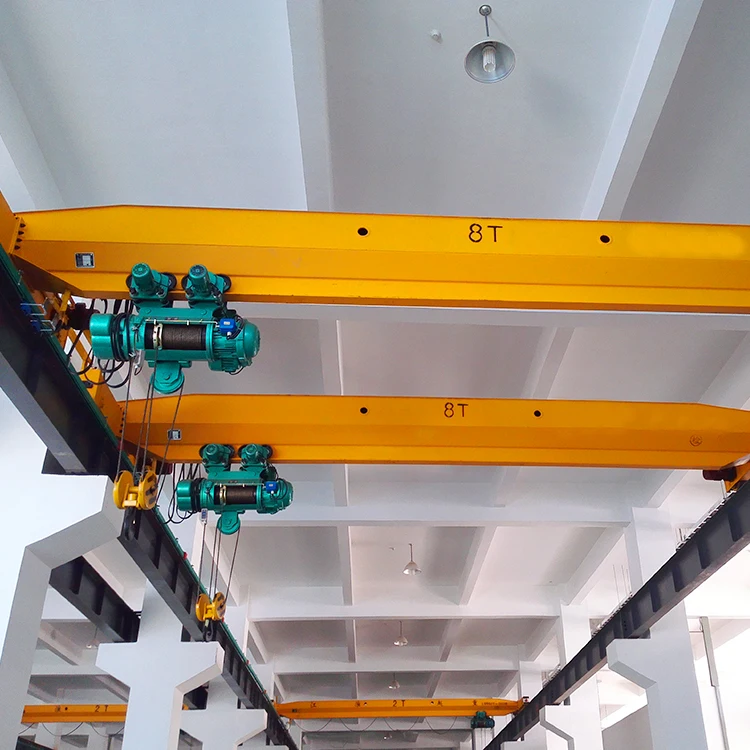 Monorail single girder electric hoist 5 ton 7.5 ton 10t 15 ton bridge over head crane with good price