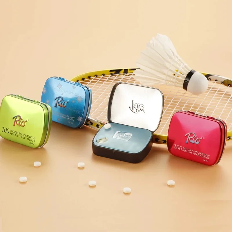 Wholesale free sample mini empty custom metal candy mint tins box with plastic insert