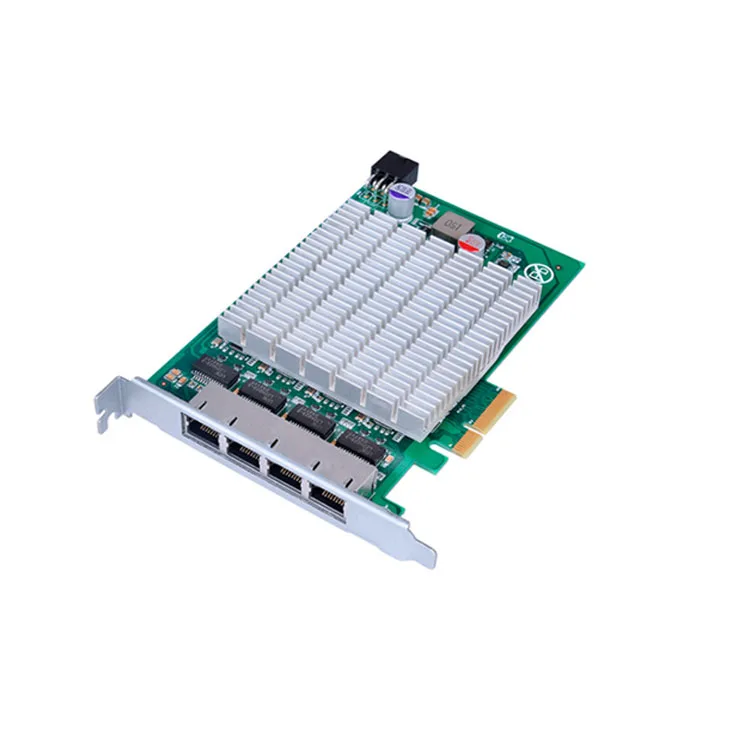 Расширение сетевой карты PCIe на 4-портовый чип I226 с блоком питания POE для получения визуальных данных