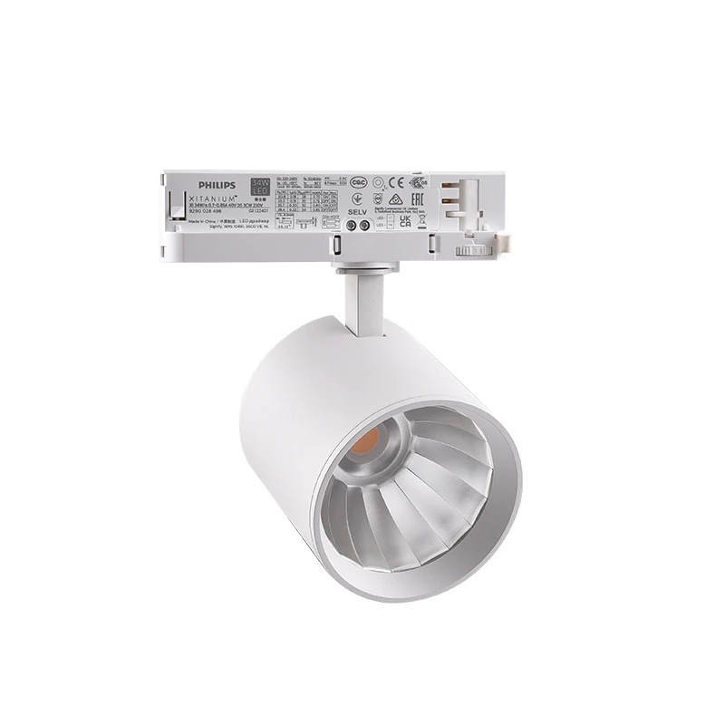 Curved Track light 160lm/W 30W Spot rail lighting 3 phase Tracklight From Opte lighting