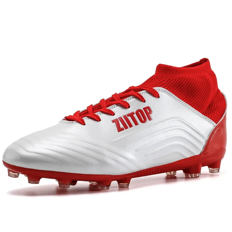 
Outdoor Men Boys High Ankle Kids Cleats Training Sport Sneakers Soccer Shoes Football Boots Size 39-46 Dropshipping 