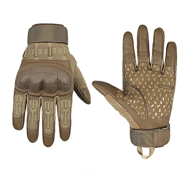 2023 New tactical touchscreen gloves tactical shooting rubber knuckle gloves tactical full finger motorcycle combat Glove