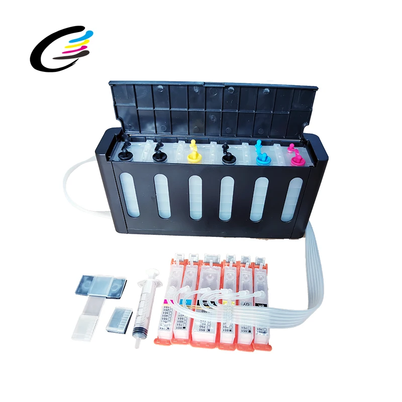 Система непрерывной подачи чернил Fcolor CISS 6 цветов для Canon PIXMA MG6380 MG7180