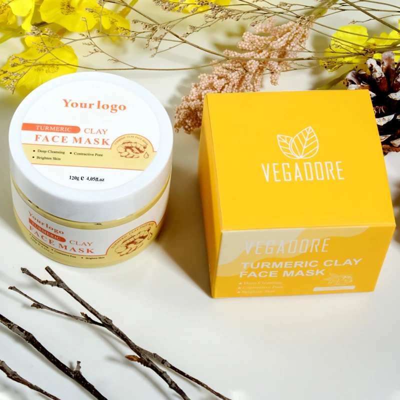 Face products skin care natural clay mask with turmeric,turmeric face clay mask