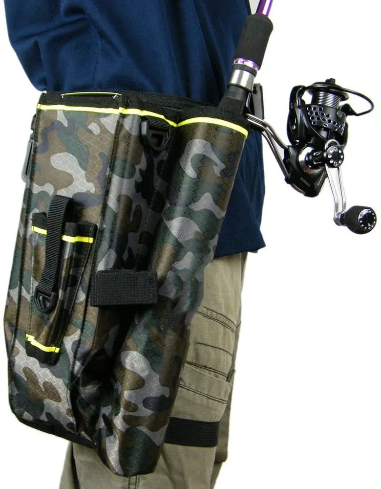 Fly Fishing Rod Bag With Fishing Tackle Storage Box Cover Case Multi-function Nylon Fishing Waist Pack Leg Bag