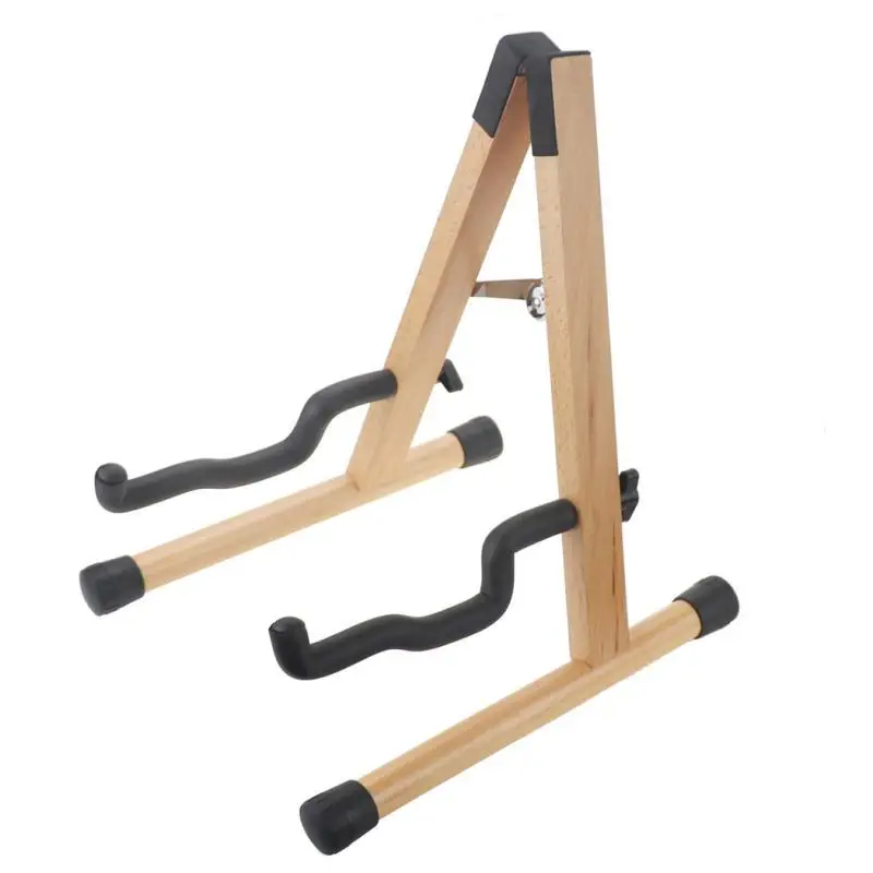 Easy installation Wooden Guitar Stand Wood Display Stand Stable Structure