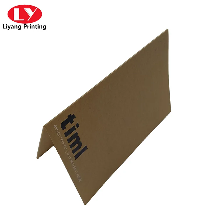 Пользовательская переработанная крафт-бумага, персонализированная папка для документов A5 A4 A3 с черным тиснением