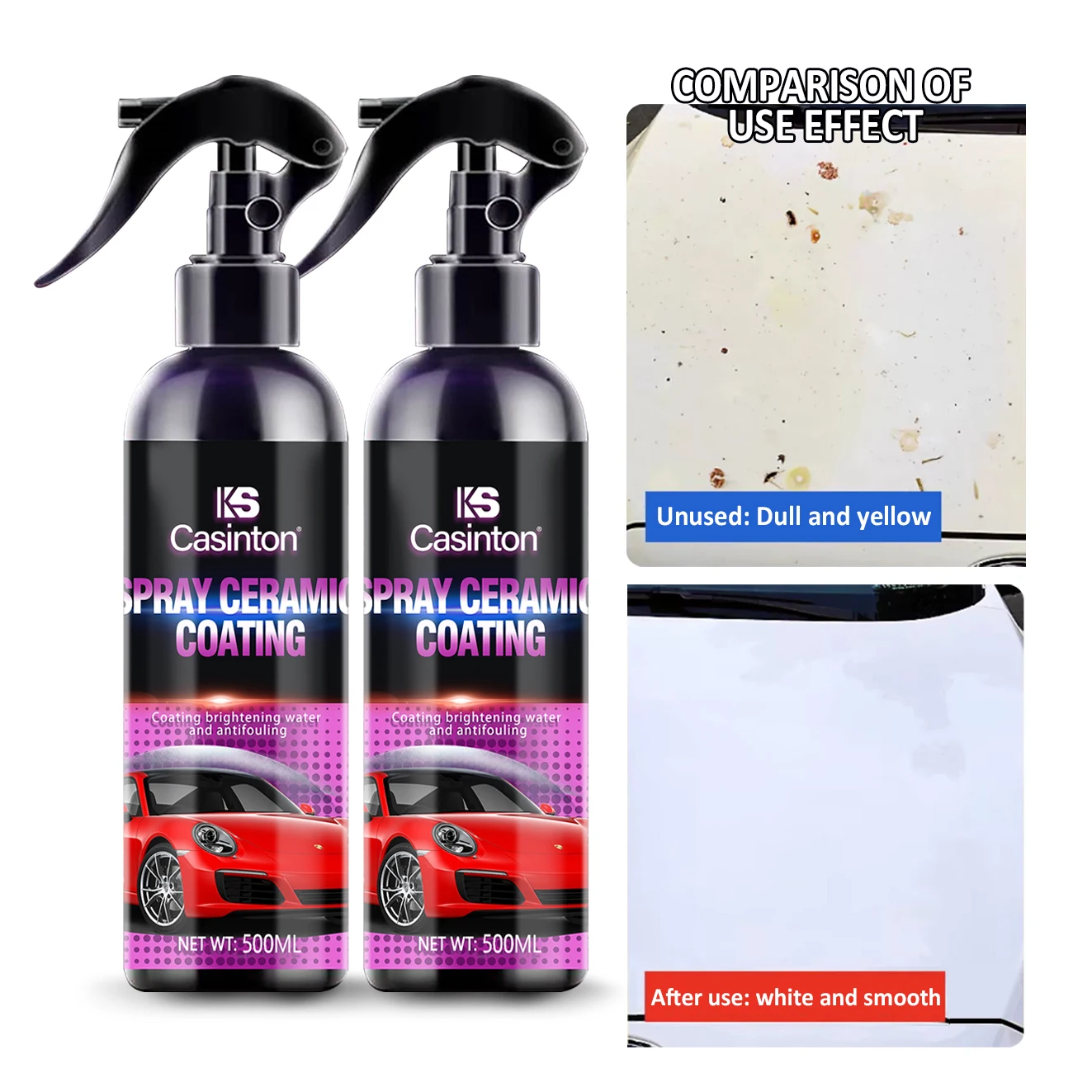 High Effective Ceramic Coating Spray for Car Body Surface Waterproof Glossy Car Nano Ceramic Coating Spray