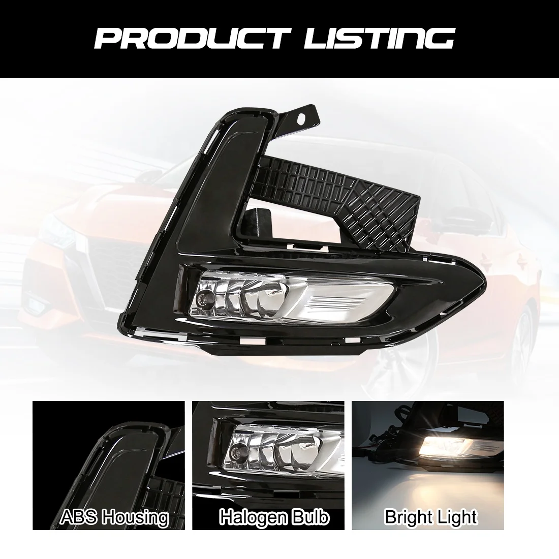 OEM Auto Part Car LED Fog Light Daytime Running Light DRL For Nissan NS Sentra Sylphy 2019 2020 2021 2022