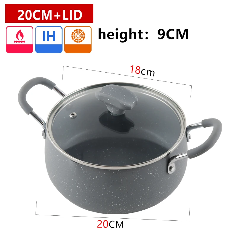 hot-selling low-cost multifunctional household fried soup pan pot with lid