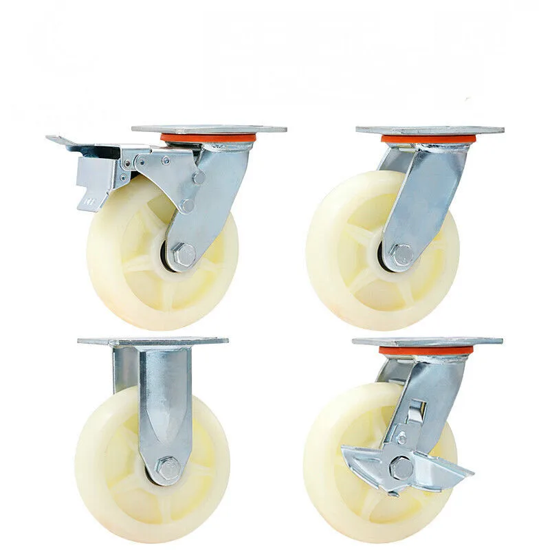 PH208 Professional Manufacturer Industrial PA Caster 5 inch Swivel Trolley Caster Wheels Factory Sale Nylon Castor
